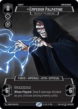 Emperor Palpatine card image.