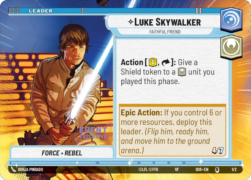 Luke Skywalker card image.