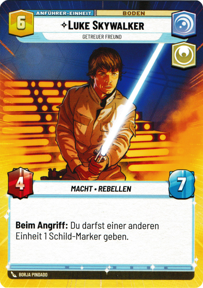 Luke Skywalker card image.