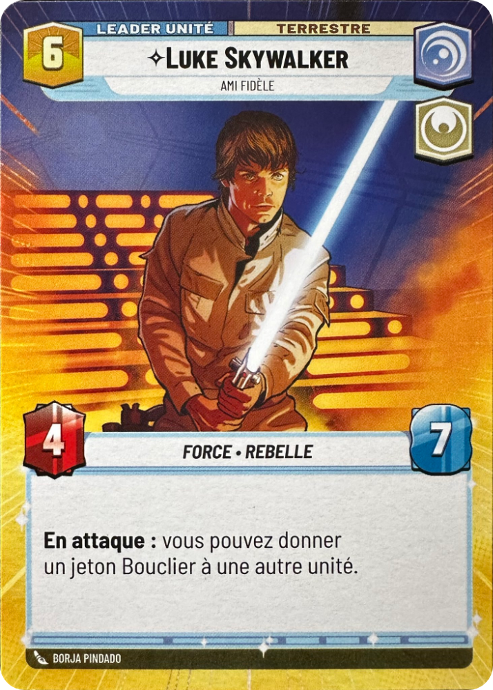 Luke Skywalker card image.