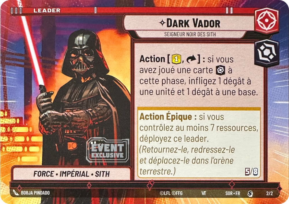 Darth Vador card image.