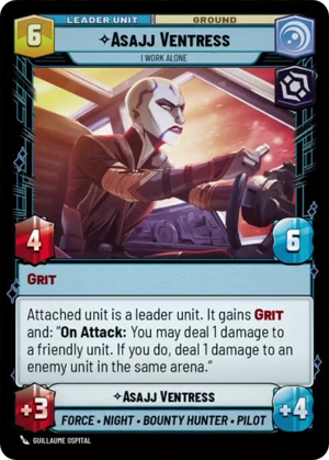 Asajj Ventress card image.