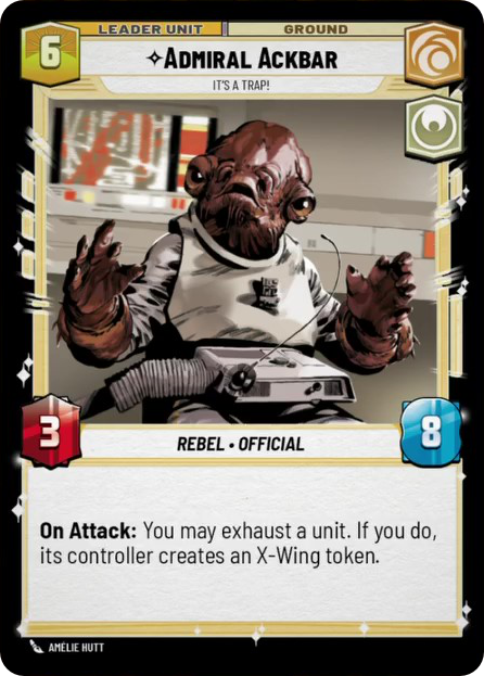 Admiral Ackbar card image.