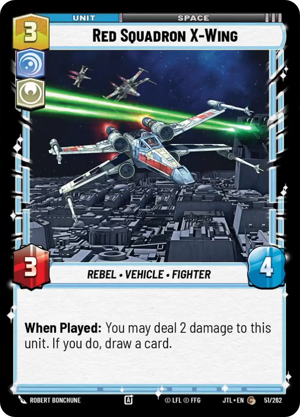 Red Squadron X-Wing card image.