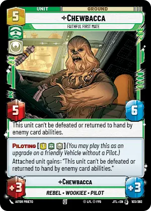 Chewbacca card image.