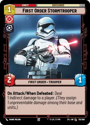 First Order Stormtrooper card image.