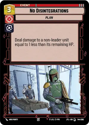 No Disintegrations card image.