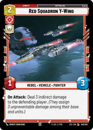 Red Squadron Y-Wing card image.