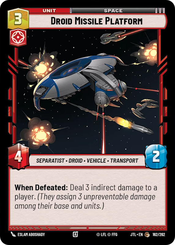 Droid Missile Platform card image.