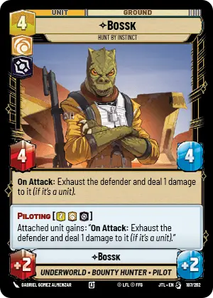 Bossk card image.