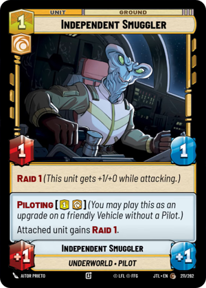 Independent Smuggler card image.