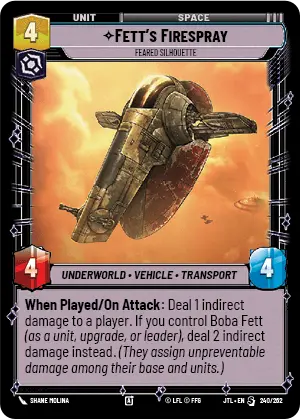 Fett's Firespray card image.