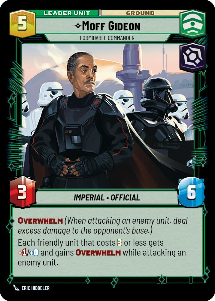 Moff Gideon card image.