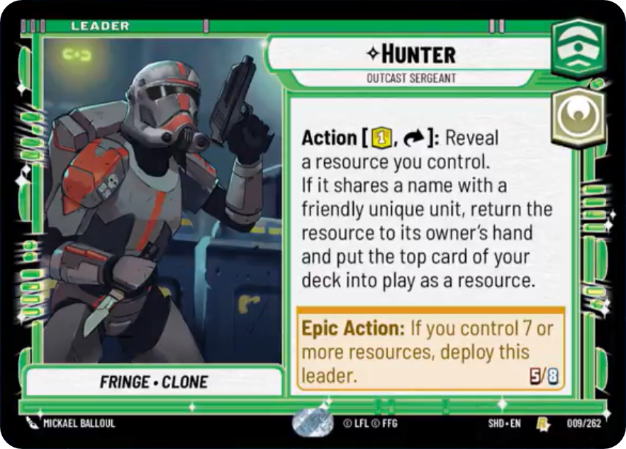 Hunter card image.