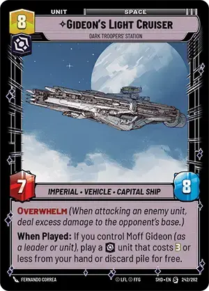 Gideon's Light Cruiser card image.