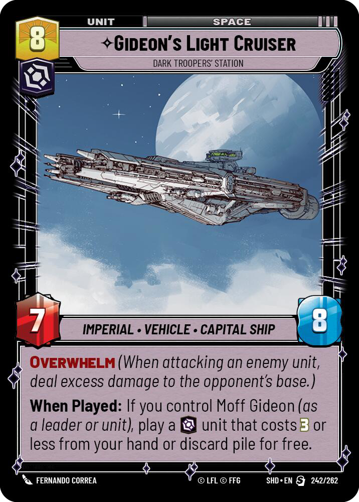 Gideon's Light Cruiser card image.