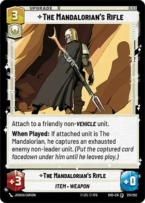 The Mandalorian's Rifle card image.