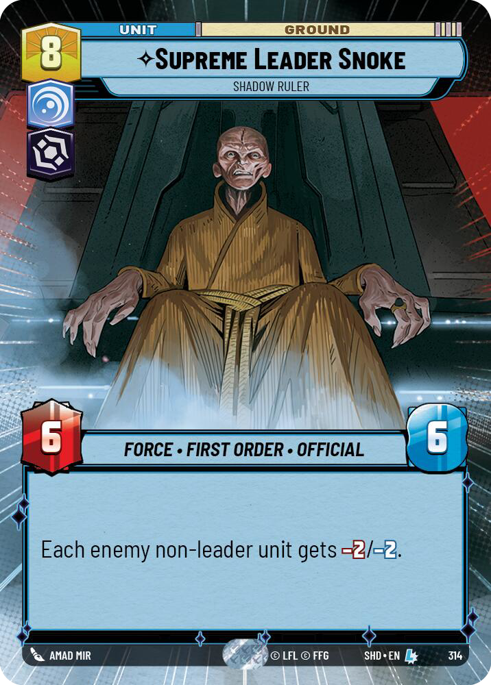 Supreme Leader Snoke card image.