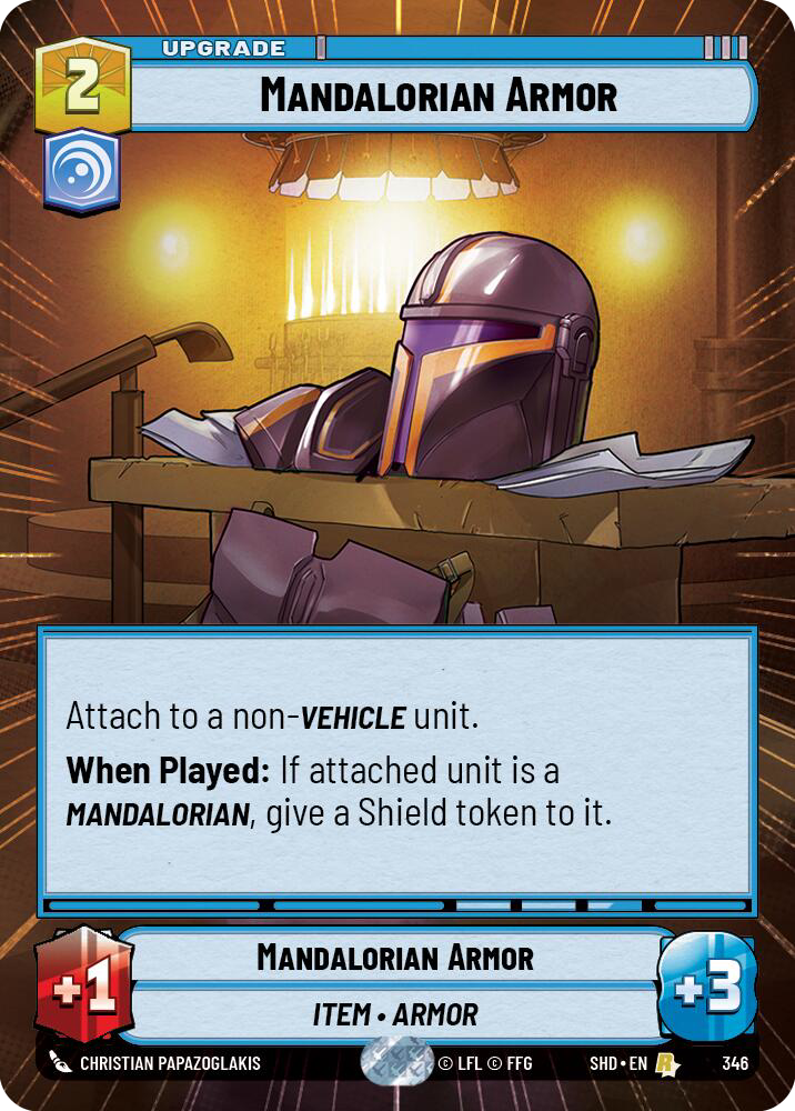 Mandalorian Armor card image.