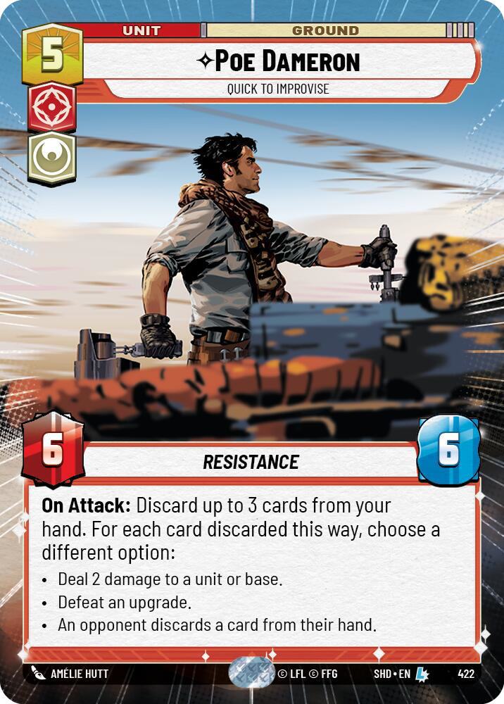 Poe Dameron card image.