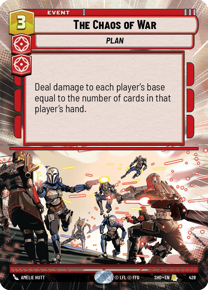 The Chaos of War card image.