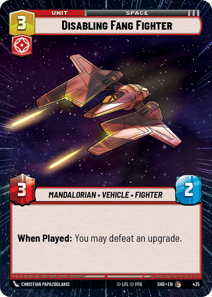 Disabling Fang Fighter card image.