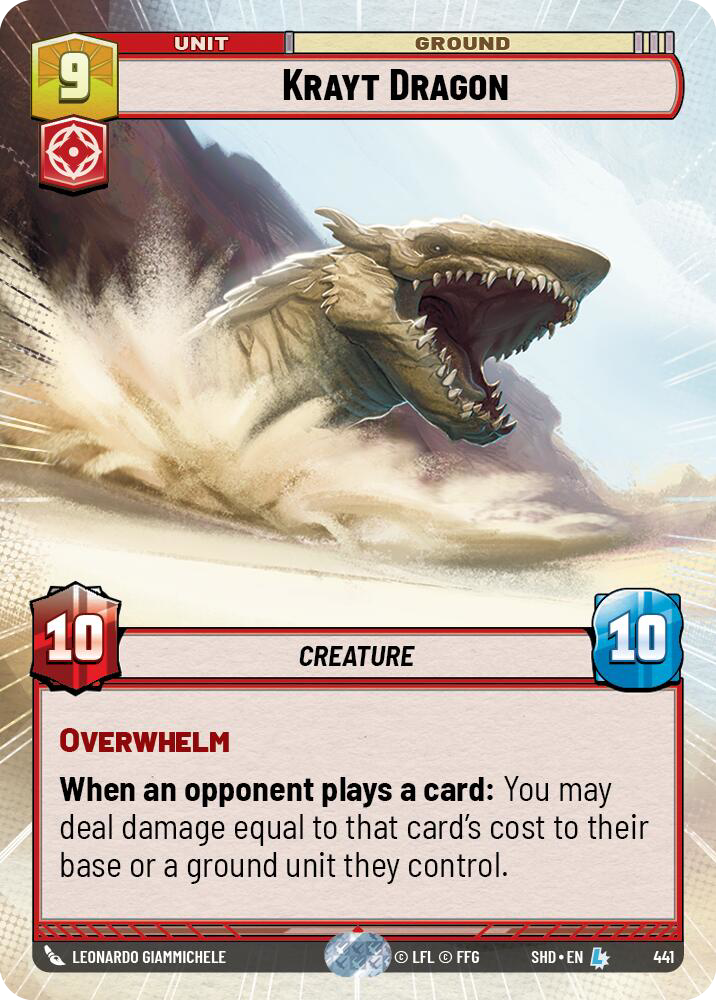 Krayt Dragon card image.