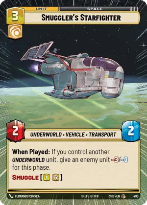 Smuggler's Starfighter card image.