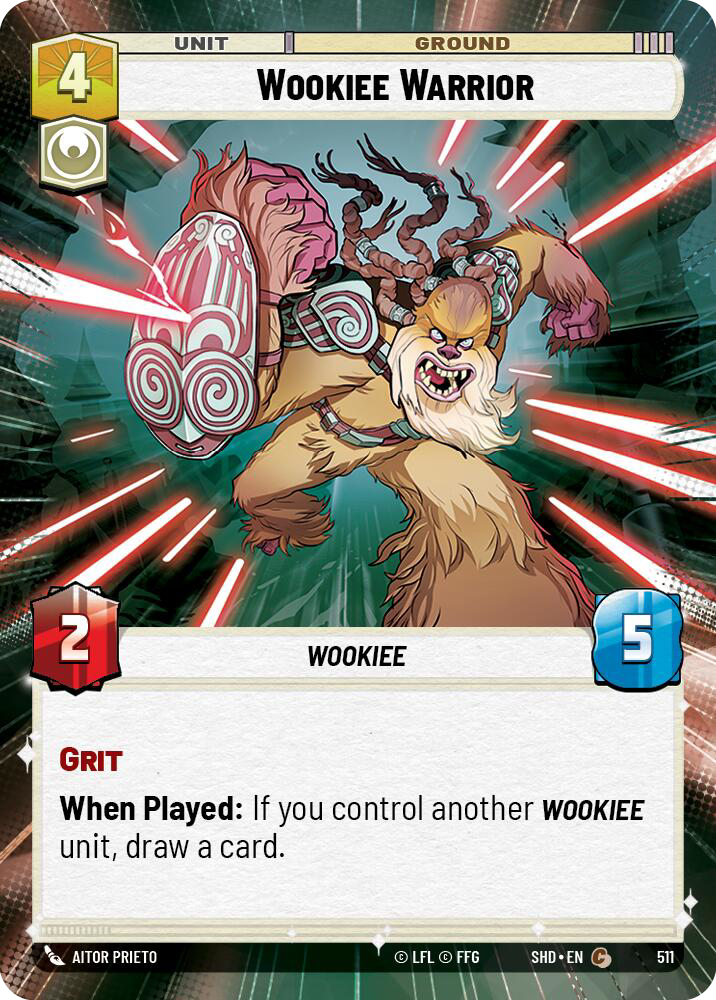 Wookiee Warrior card image.