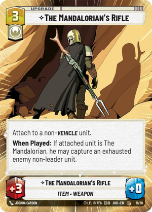 The Mandalorian's Rifle card image.
