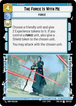 The Force Is With Me card image.