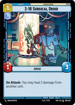 2-1B Surgical Droid card image.