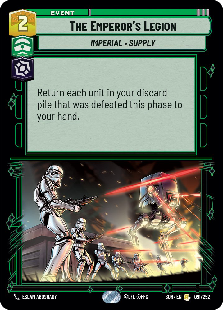 The Emperor's Legion card image.