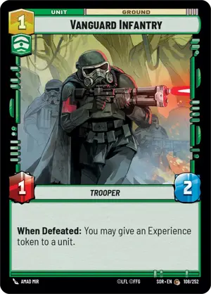 Vanguard Infantry card image.