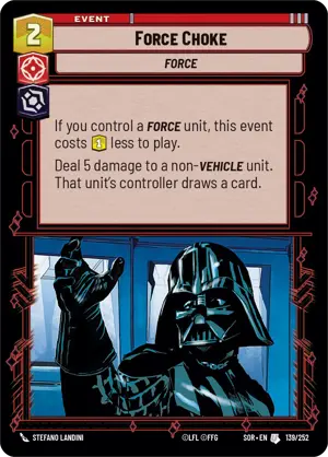 Force Choke card image.