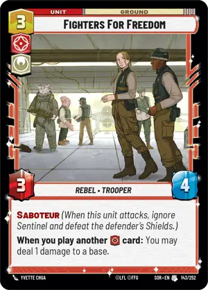 Fighters For Freedom card image.