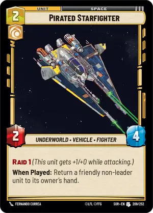 Pirated Starfighter card image.