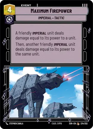 Maximum Firepower card image.