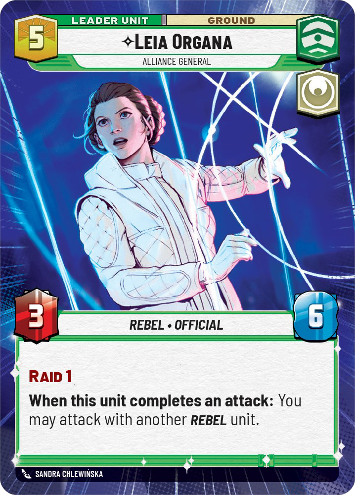 Leia Organa card image.