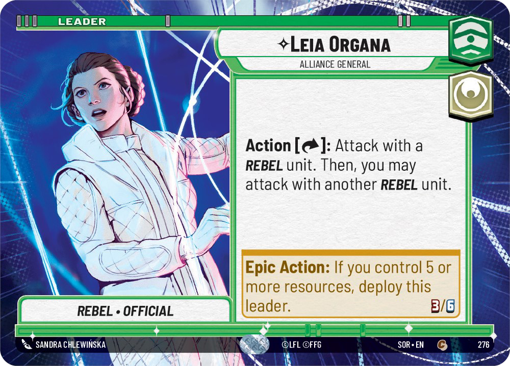 Leia Organa card image.