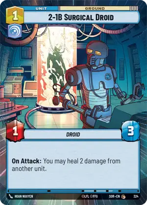 2-1B Surgical Droid card image.