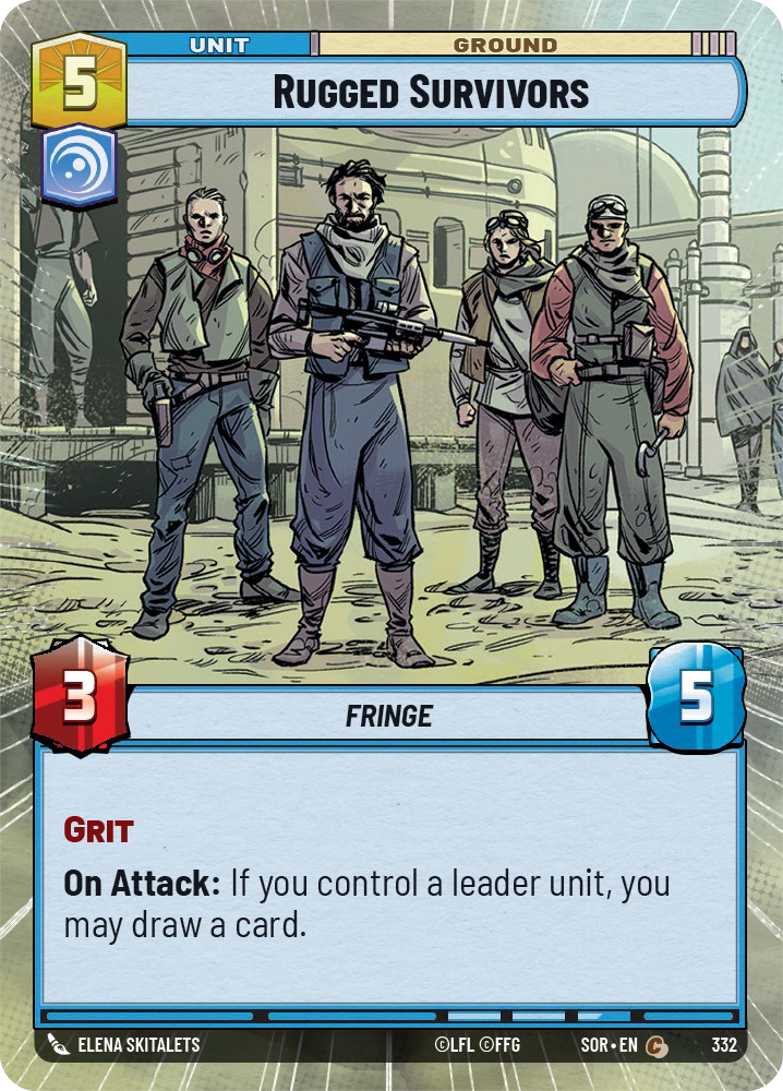 Rugged Survivors card image.