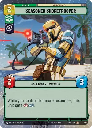 Seasoned Shoretrooper card image.