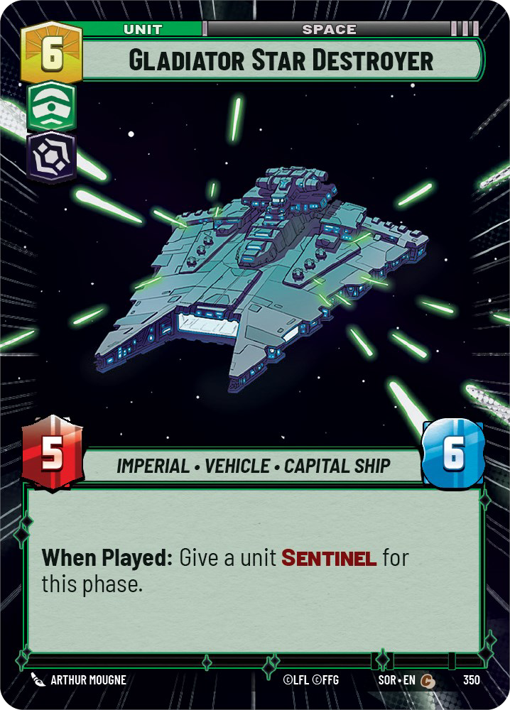 Gladiator Star Destroyer card image.