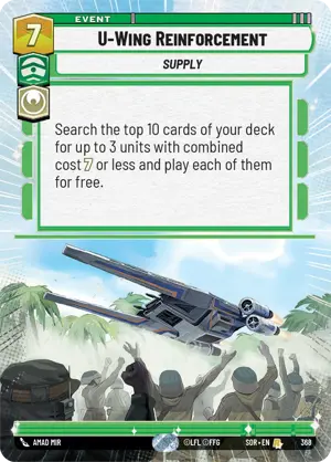 U-Wing Reinforcement card image.
