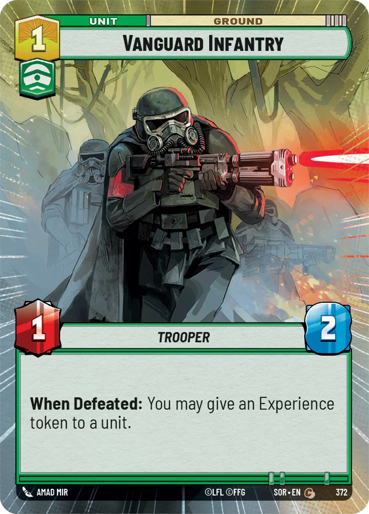 Vanguard Infantry card image.