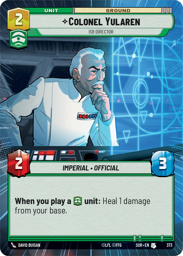 Colonel Yularen card image.