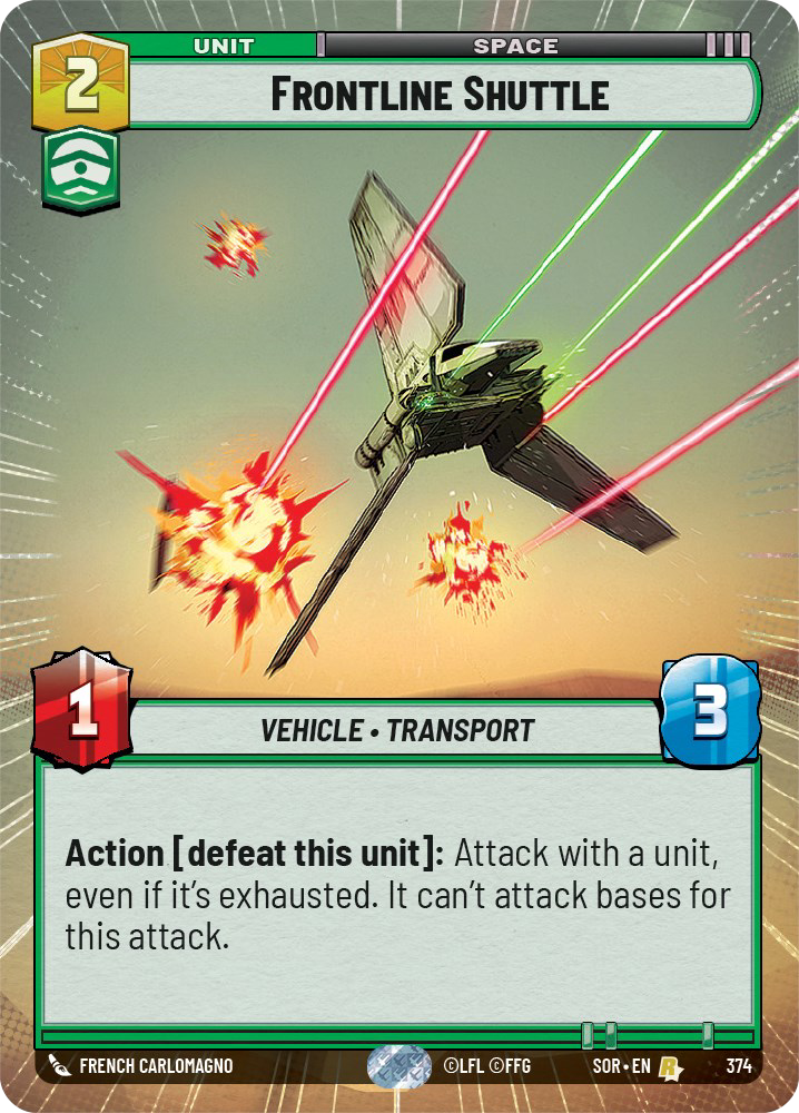 Frontline Shuttle card image.