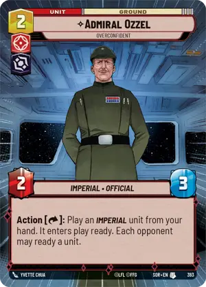 Admiral Ozzel card image.