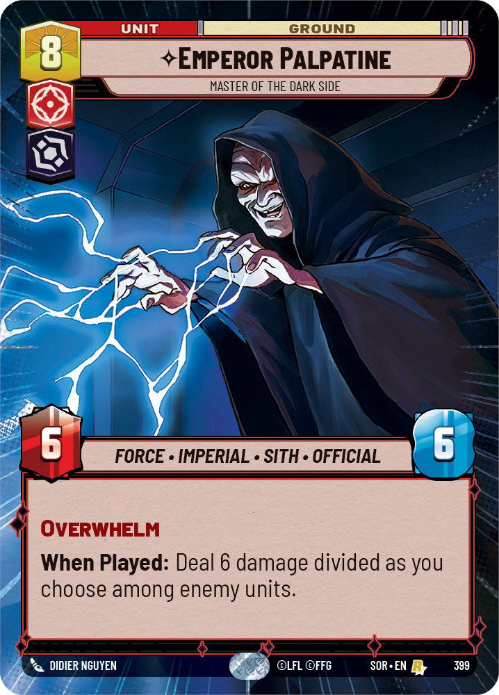 Emperor Palpatine card image.